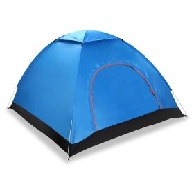 4 Persons Camping Waterproof Tent Pop Up Tent Instant Setup Tent w/2 Mosquito Net Doors Carrying Bag Folding 4 Seasons for Hiking Climbing Adventure F (Option: PopupTentGPCT1982)