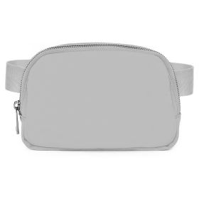 Sport Fanny Pack Unisex Waist Pouch Belt Bag Purse Chest Bag for Outdoor Sport Travel Beach Concerts Travel 20.86in-35.03in Waist Circumference with A (Option: BeltBagGreyGPCT3873)
