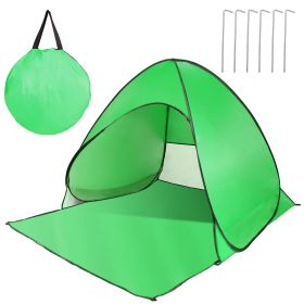 Pop Up Beach Tent Sun Shade Shelter Anti-UV Automatic Waterproof Tent Canopy for 2/3 Man w/ Net Window Storage Bag for Outdoor Beach Camping Fishing P (Option: PopUpBeachTentGreenGPCT2478)