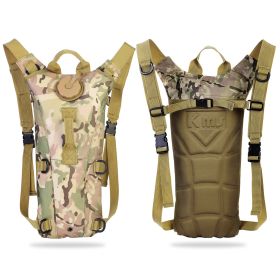 Tactical Hydration Pack 3L Water Bladder Adjustable Water Drink Backpack for Hiking Cycling Climbing Running (Option: 2LWaterBagMilitaryGPCT1440)