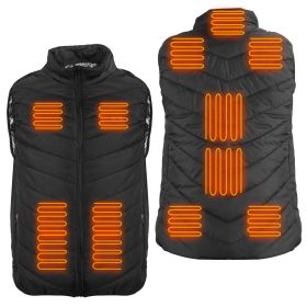 Heated Vest Electric USB Jacket Men Women Heating Coat Thermal Body Warmer Wear with 3 Temperature Levels (Option: HeatedVestSGPCT3803)