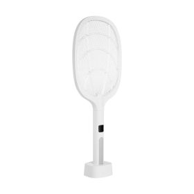 Indoor Outdoor Handheld Mosquito Repeller Fly Swatter (Type: Mosquito Repeller, Color: White & Gray)