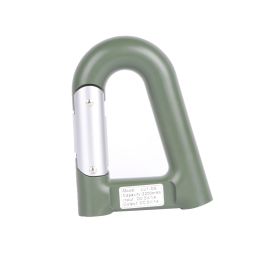 2200mAh Power Bank w/Emergency Flashlight Compass Carabiner-Shaped Hiking Camping Use (Option: GiftCarabiner4in1PBGreenGPCT762)